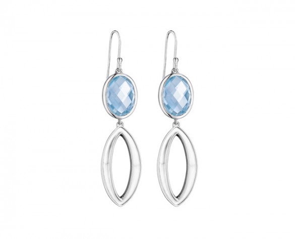 Silver Blue Topaz Earrings Matthew S Jewelers Silver Blue Topaz Earrings