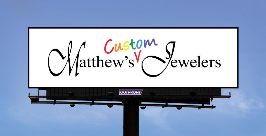 Matthew's Rainbow Logo Billboard
