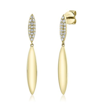 0.29CT 14K Y/G DIAMOND EARRING