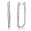 0.41CT 14K W/G DIAMOND OVAL HOOP EARRING