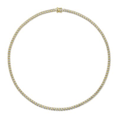 1.41CT 14K Y/G DIAMOND NECKLACE