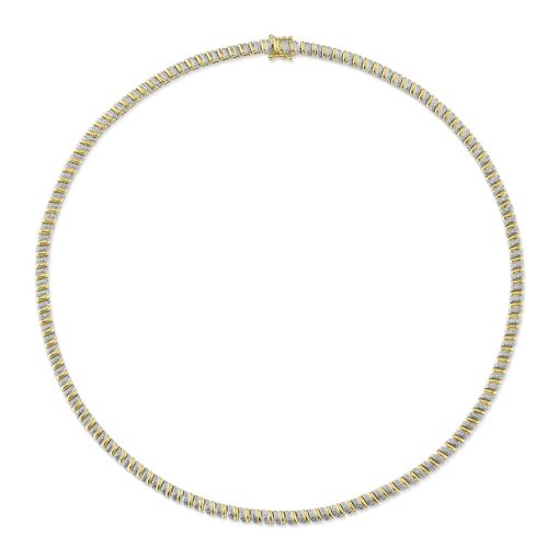 1.41CT 14K Y/G DIAMOND NECKLACE