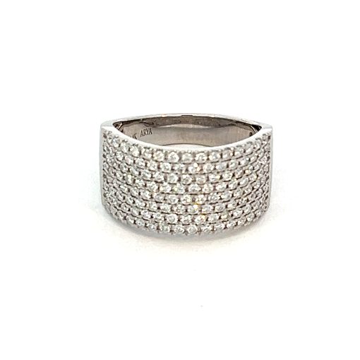 14KT YELLOW GOLD, 8 ROW, 1.50CTW, DIAMOND BAND